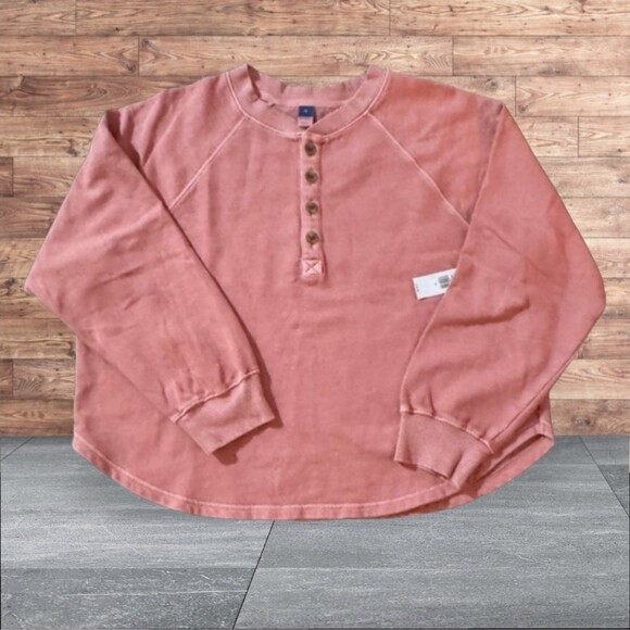 Old Navy Tops - NWT OLD NAVY HENLEY SWEATSHIRT